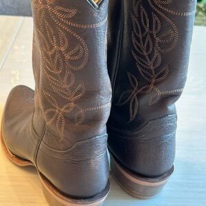 Justin Boots Tan Leather Interior